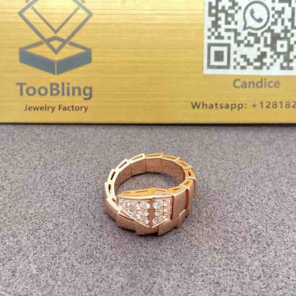 bvlgari serpenti viper ring rose gold