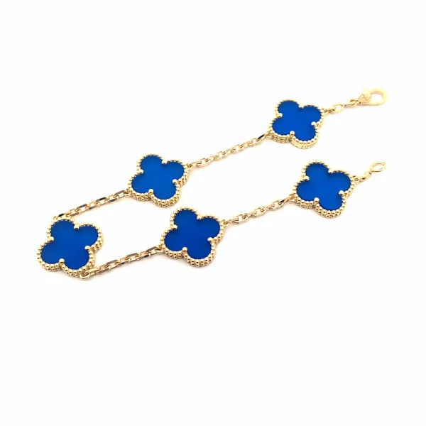 van cleef blue agate bracelet copy
