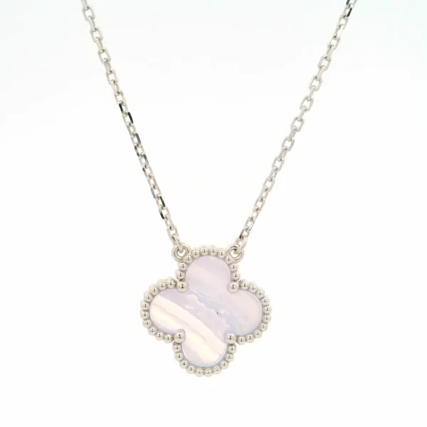 Van Cleef and Arpels Blue Chalcedony Necklace VCARD34900