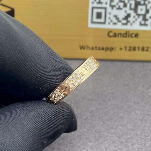 Cartier diamond love ring wedding Band