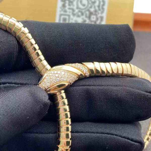 Bulgari Yellow Gold Serpenti Tubogas Necklace