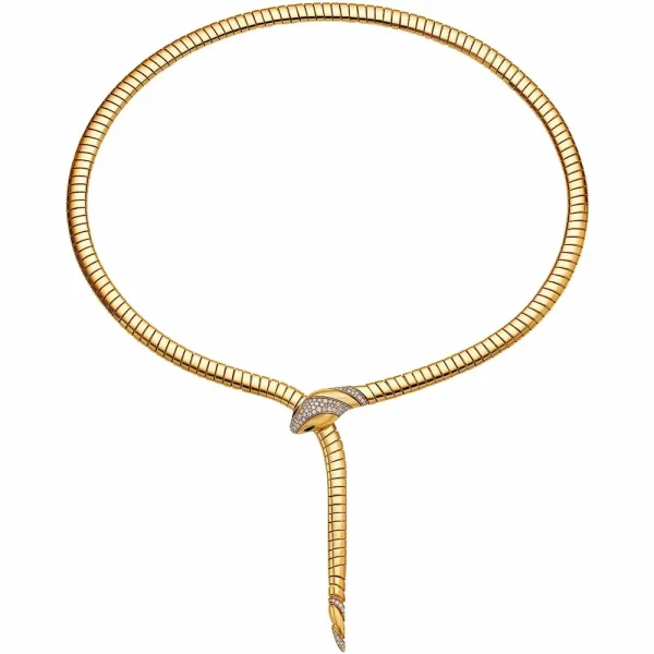 Bulgari Yellow Gold Serpenti Tubogas Necklace