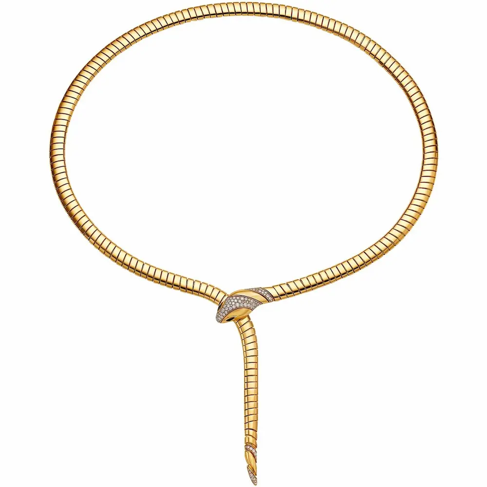 Bulgari Yellow Gold Serpenti Tubogas Necklace 360632 Bulgari Yellow Gold Serpenti Tubogas Necklace