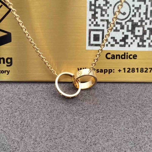 Cartier Love Interlocking Yellow Gold Necklace
