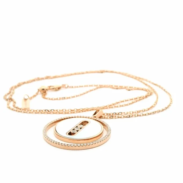 Messika Lucky Move Diamond White Mother-of-pearl Long Necklace