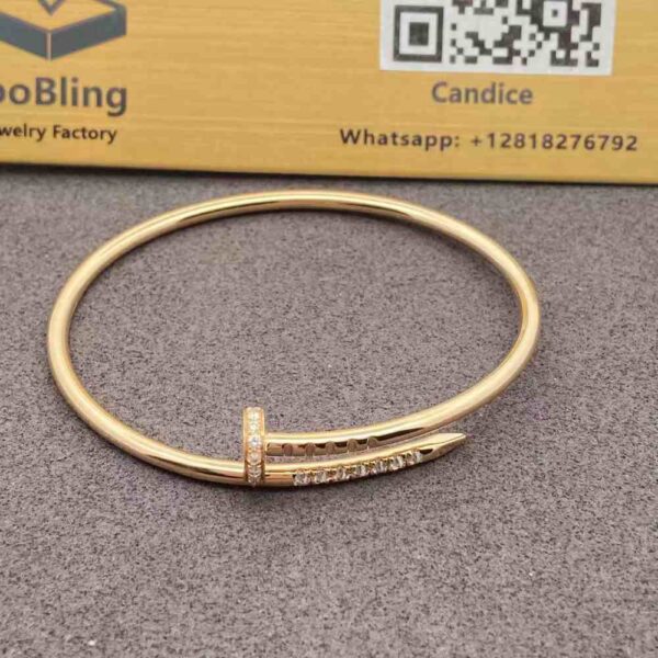 Cartier Juste un Clou Bracelet Small Model Reverse Set Diamonds