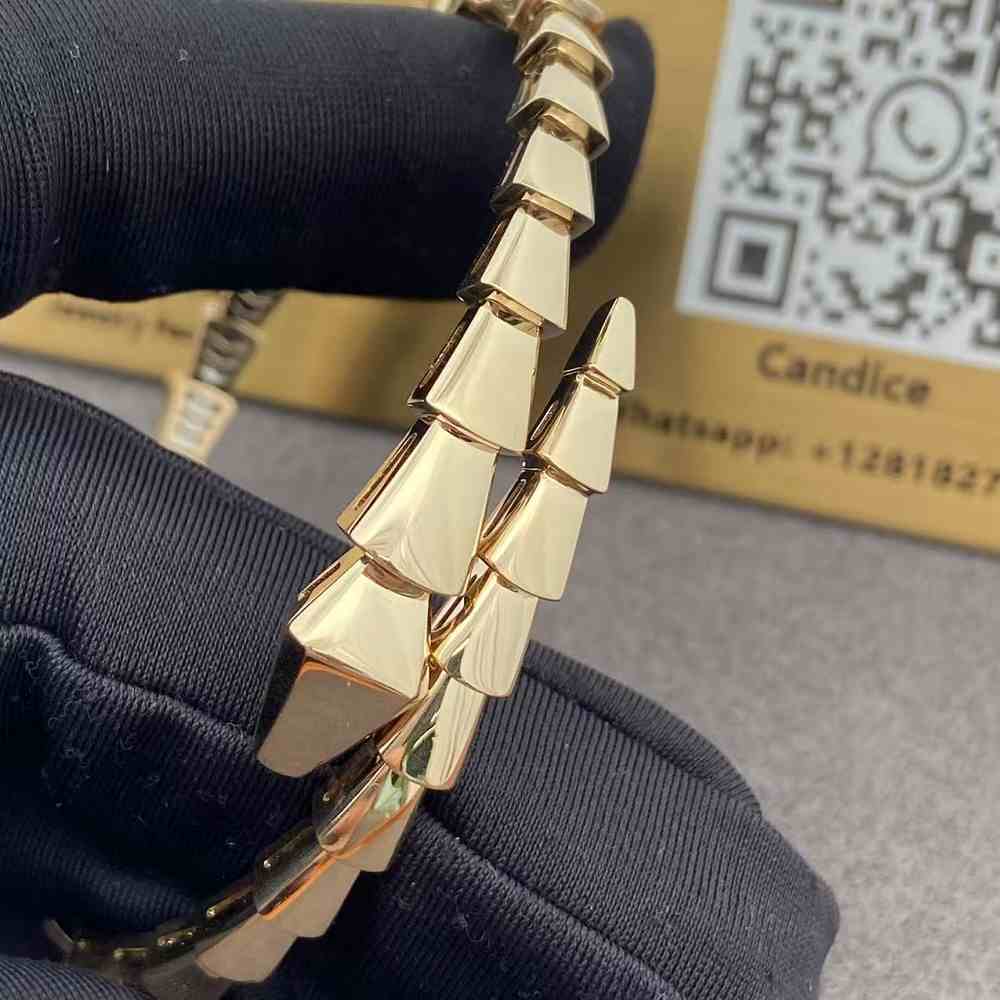 18k Yellow Gold Bvlgari Serpenti Viper Bracelet 361296 (2) 18k Yellow Gold Bvlgari Serpenti Viper Bracelet 361296