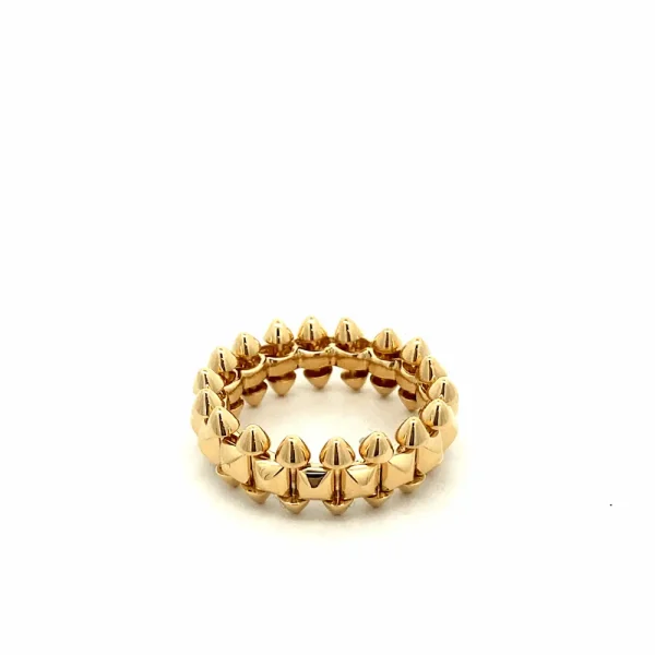 Customized 18K Yellow Gold Clash de Cartier Ring Medium Model